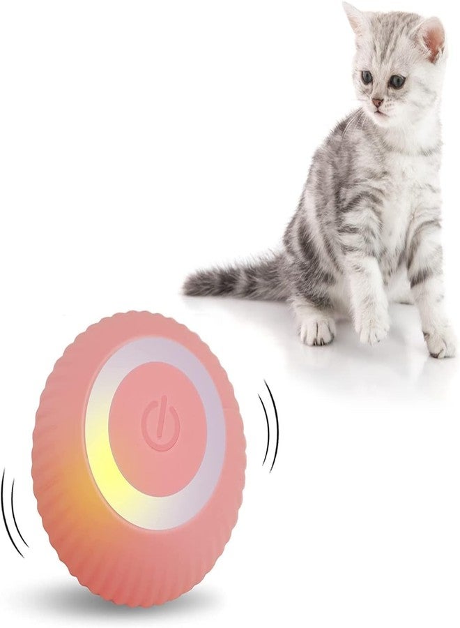 BELOXY لعبة بيلوكسي الذكية والمضحكة، كرة دوارة قابلة لإعادة الشحن بزاوية 360 درجة مع ضوء LED، لعبة مطاردة، دوران تلقائي ذكي لتجنب العوائق (وردي) (متعدد الألوان) - Image 1